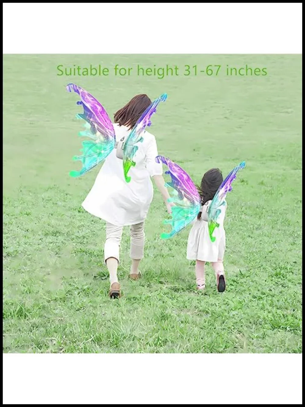 Glowing Fairy Wings LED Butterfly Costume Accessory for Girls Women Party